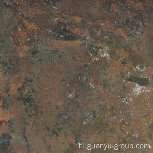 लक्जरी सफेद धातु घुटा हुआ चीनी मिट्टी के बरतन टाइल
